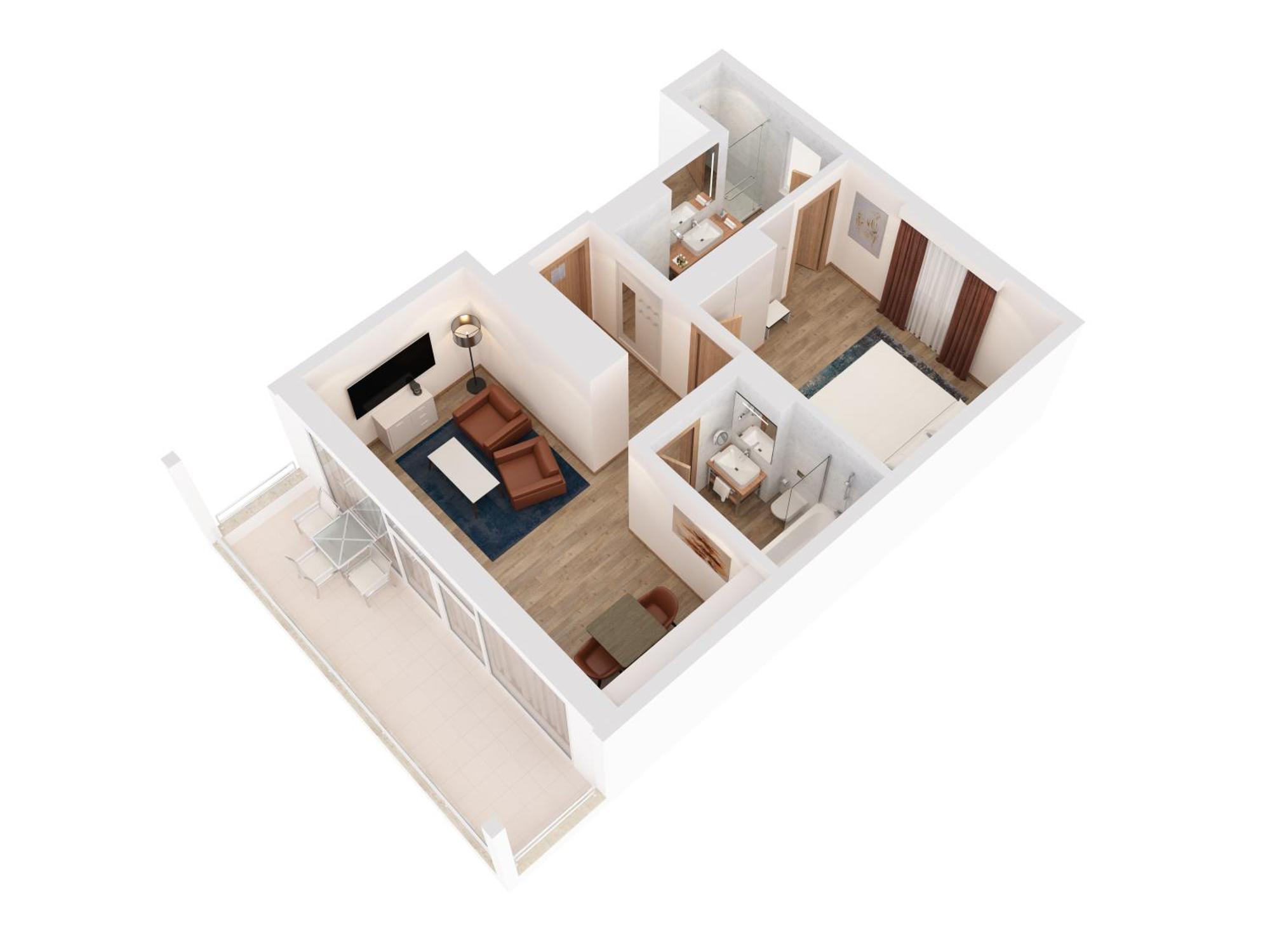 Hilton Rijeka Costabella Beach Resort And Spa 部屋 写真 3D floor plan